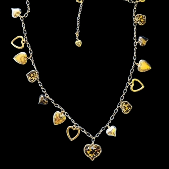 ❤️💛Betsey Johnson 15 HEARTS Necklace - EPC💛❤️ - Picture 2 of 7